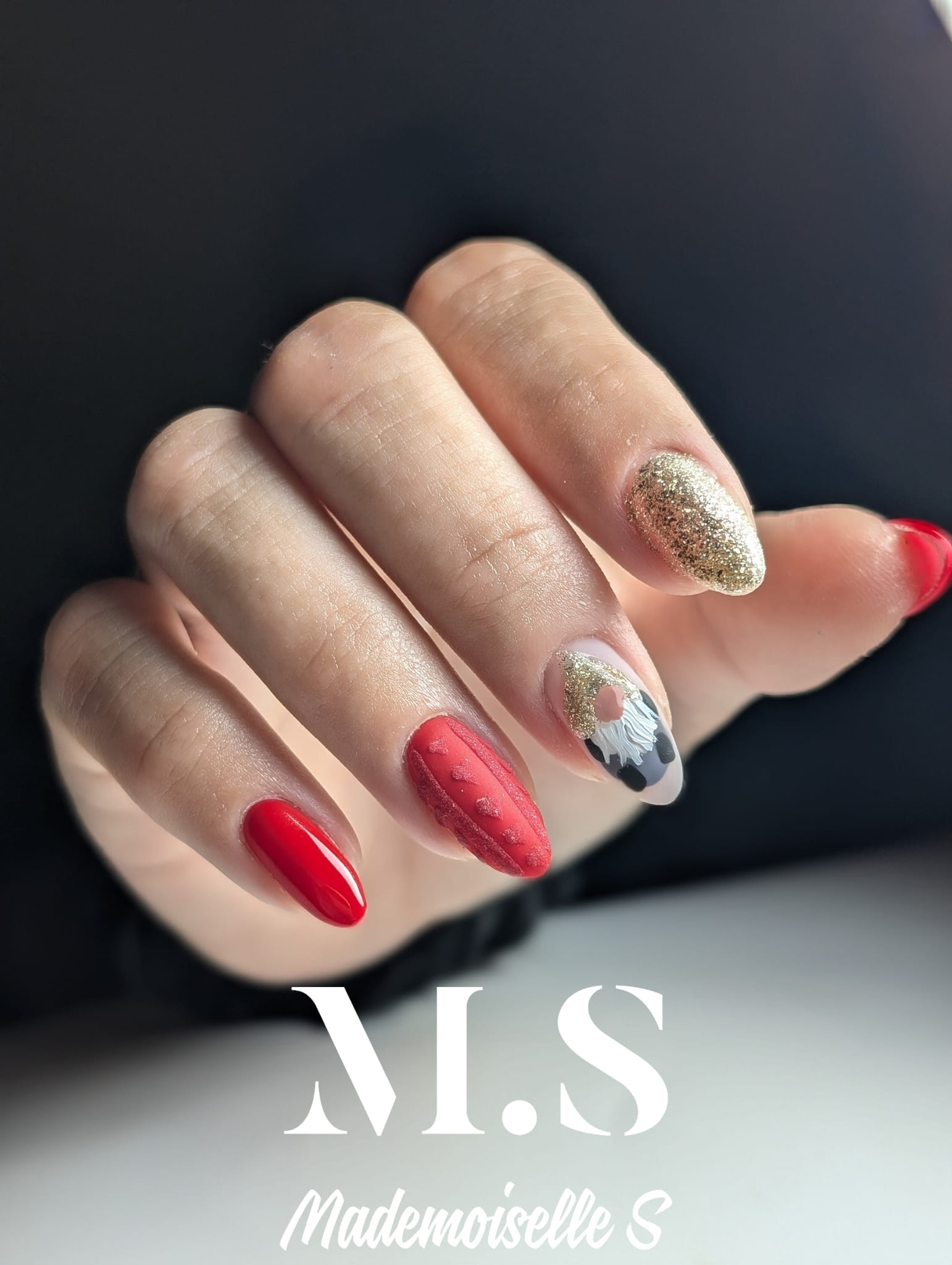 ongles avec deco de noel a soultz