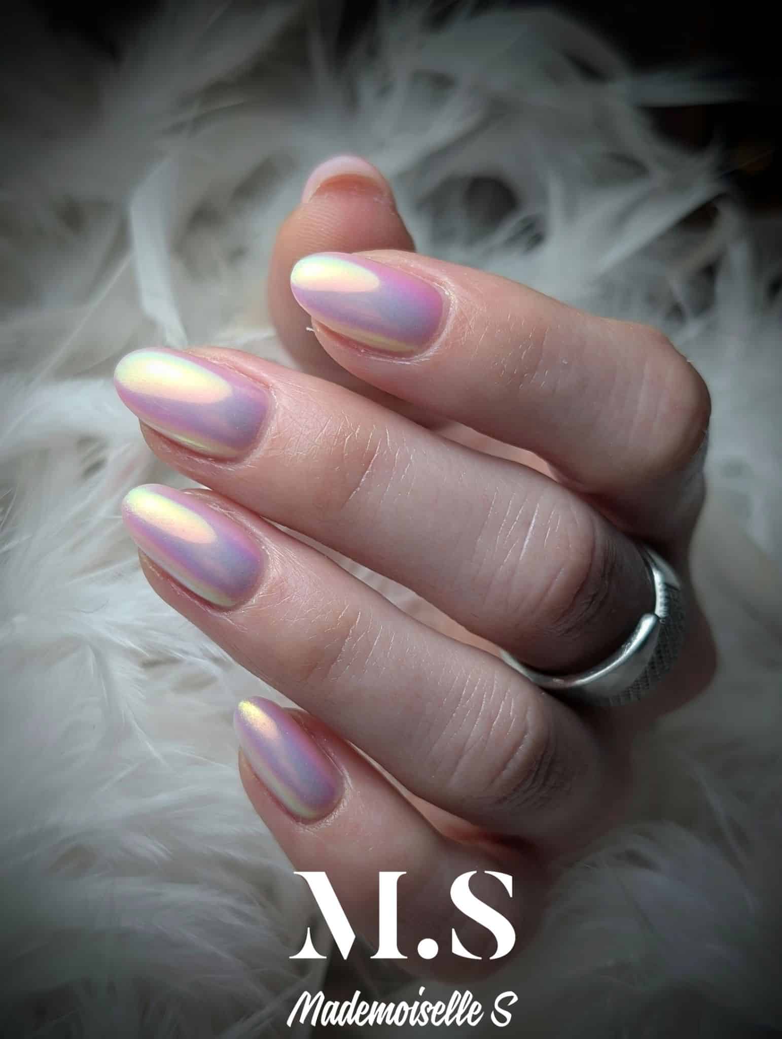 effet sirene sur ongles nail art